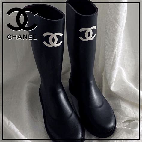 chanel replica rain boots|chanel rain boots size 36.5.